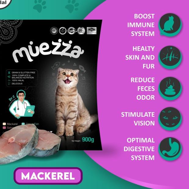 Makanan Kucing Kering - Mackerel Flavor - Muezza Cat Food