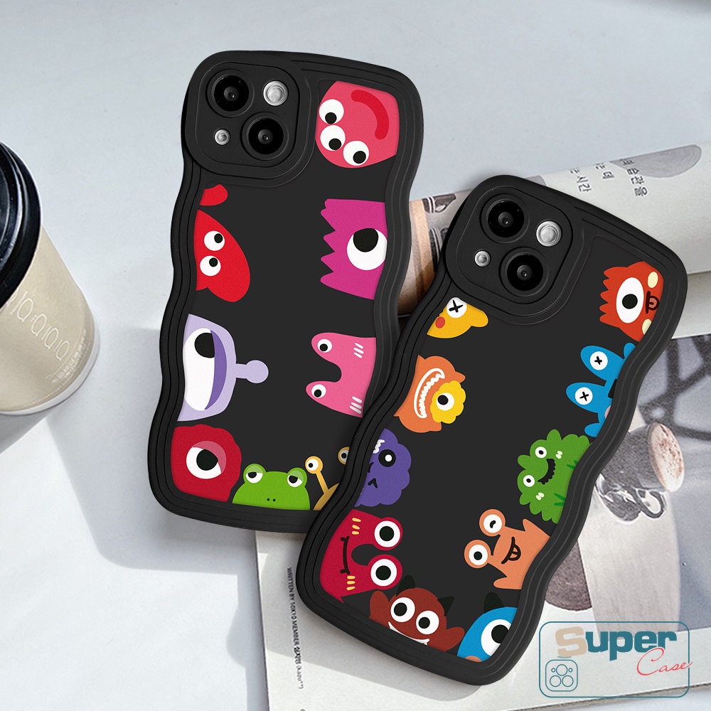 Soft Case Desain Kartun Monster Kecil Lucu Untuk iPhone 11 12 14 13 Pro Max XR 6 6s 7 8 Plus 14 Plus X XS Max SE