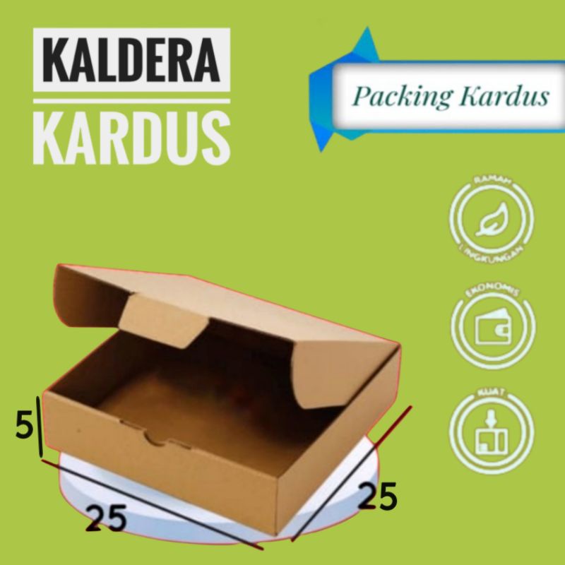 

kardus Die Cut 25x25x5-katon BoX dus packaging Hampers kue brownies