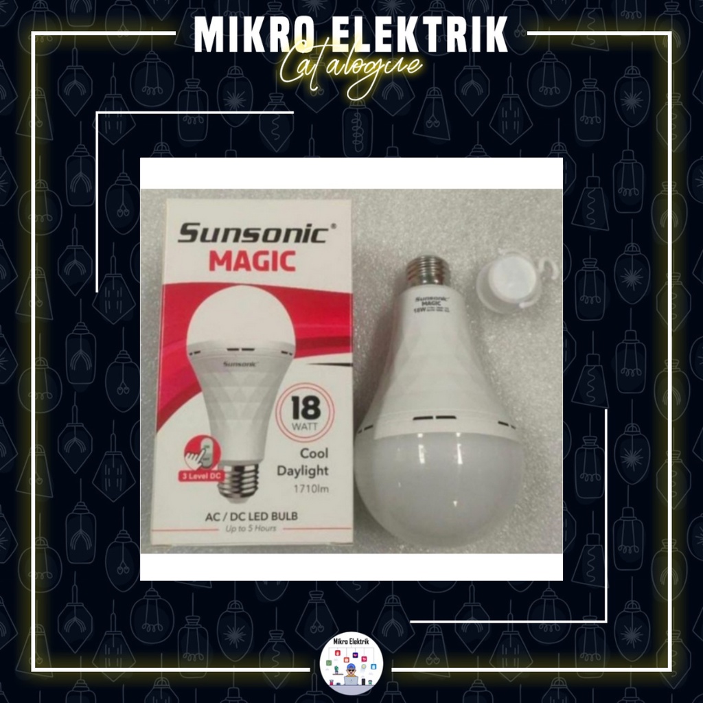 Lampu LED Sunsonic Magic Emergency 18 Watt