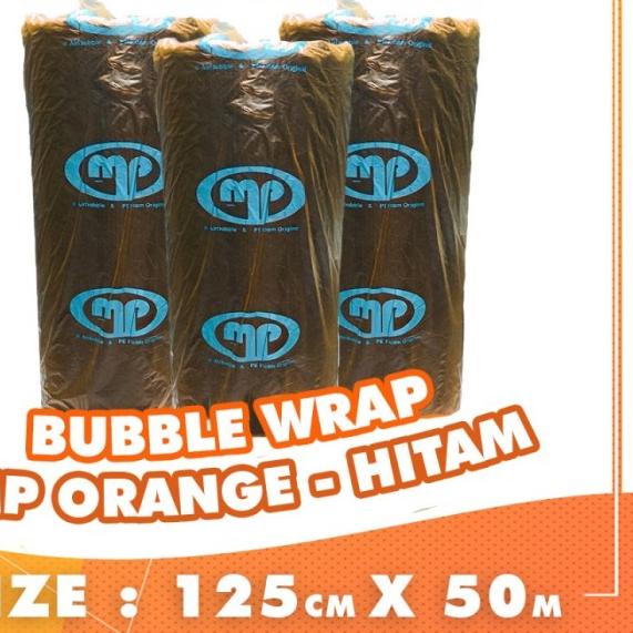 

BUBBLE WRAP ROLL 50 METER HITAM PUTIH BUBLE WRAP PACKING MERK PKK - MP ORANGE PUTIH