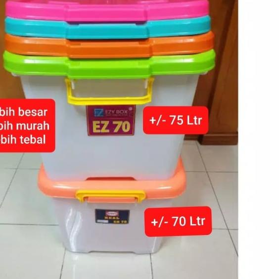 

Container Box EZY 75 Liter Dengan Roda / Kontainer Industri Real CB 70