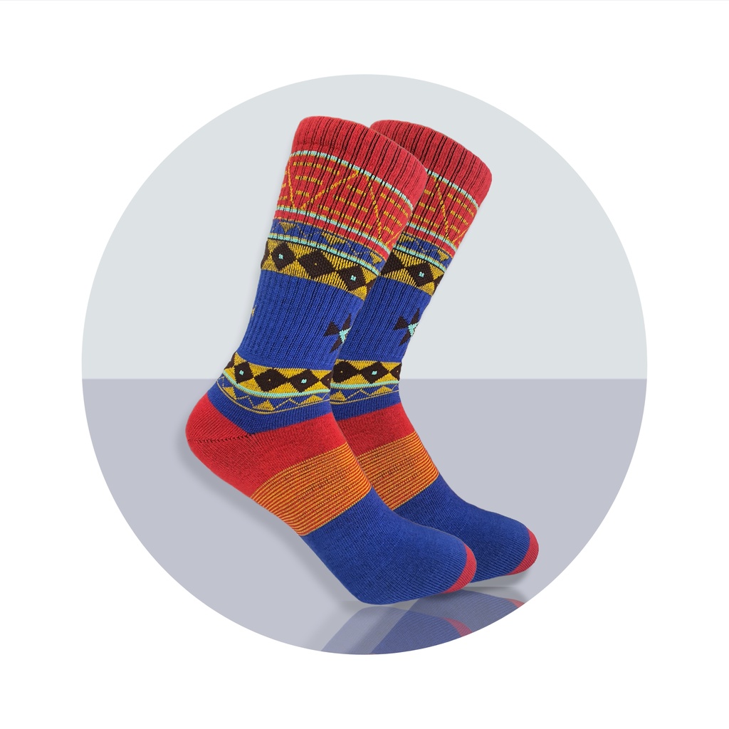Kaos Kaki Motif Tribal Oldschool Batik Pria Wanita S40