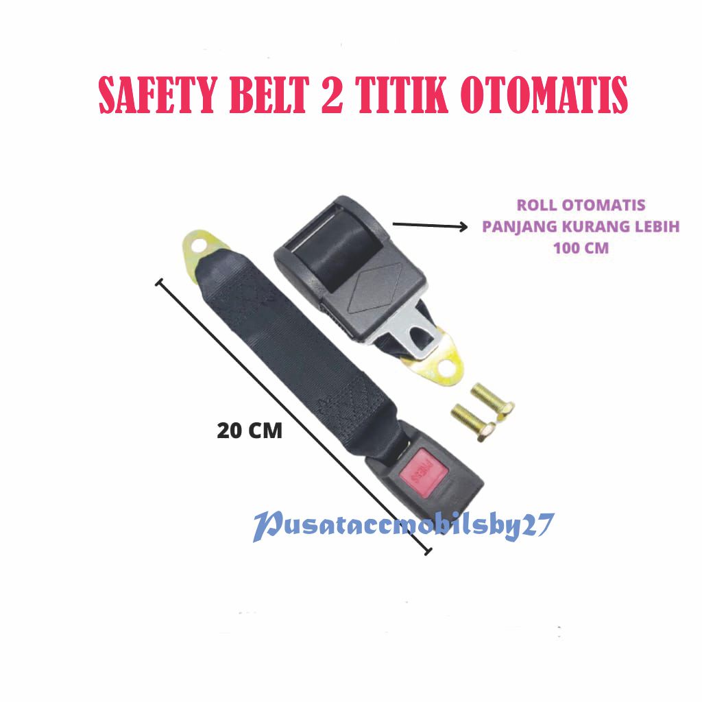Jual Safety Belt Otomatis 2 Titik harga 1pcs / 1 KURSI Shopee Indonesia