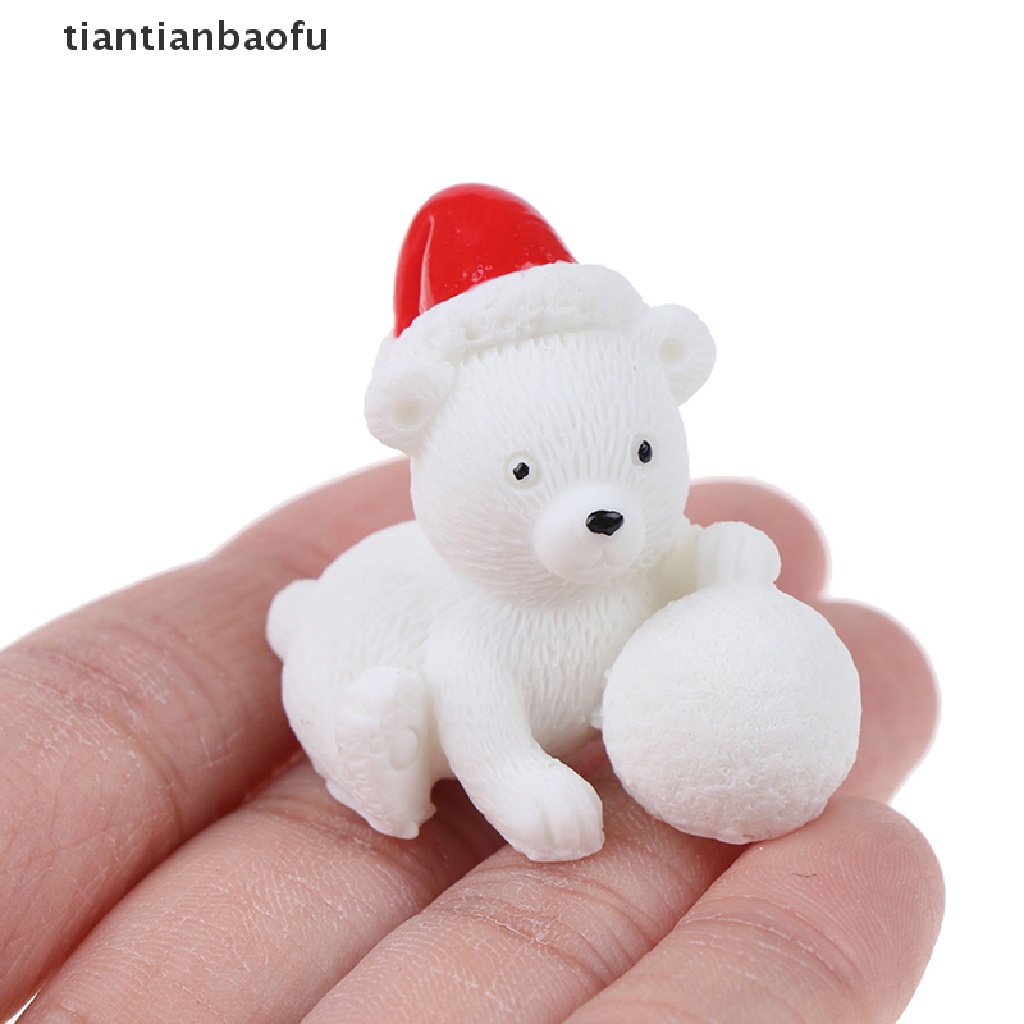 Miniatur Figure Santa Claus Snowman Untuk Dekorasi Taman