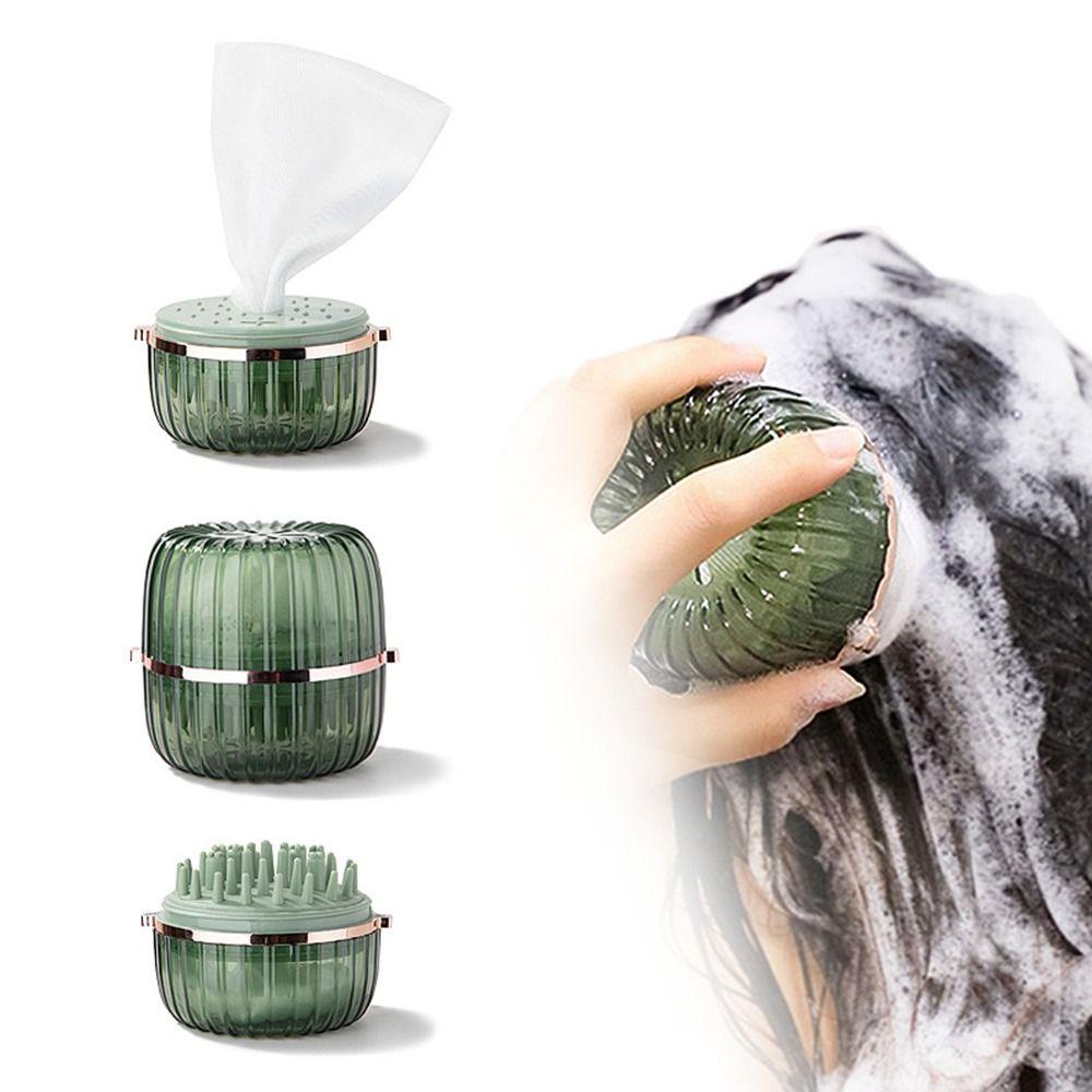 Solighter Shampoo Brush Portable Showers Alat Cuci Muka Hair Grabber