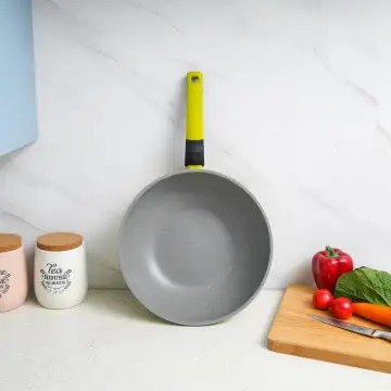 Wajan Wok Panci Pan Aluminium Anti Lengket Informa Cooking Color 28 Cm Keanu Asli Original