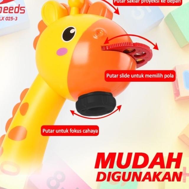 

SPEEDS Meja Gambar Anak Proyektor Meja Belajar Proyektor Anak 025-3 - Kuning