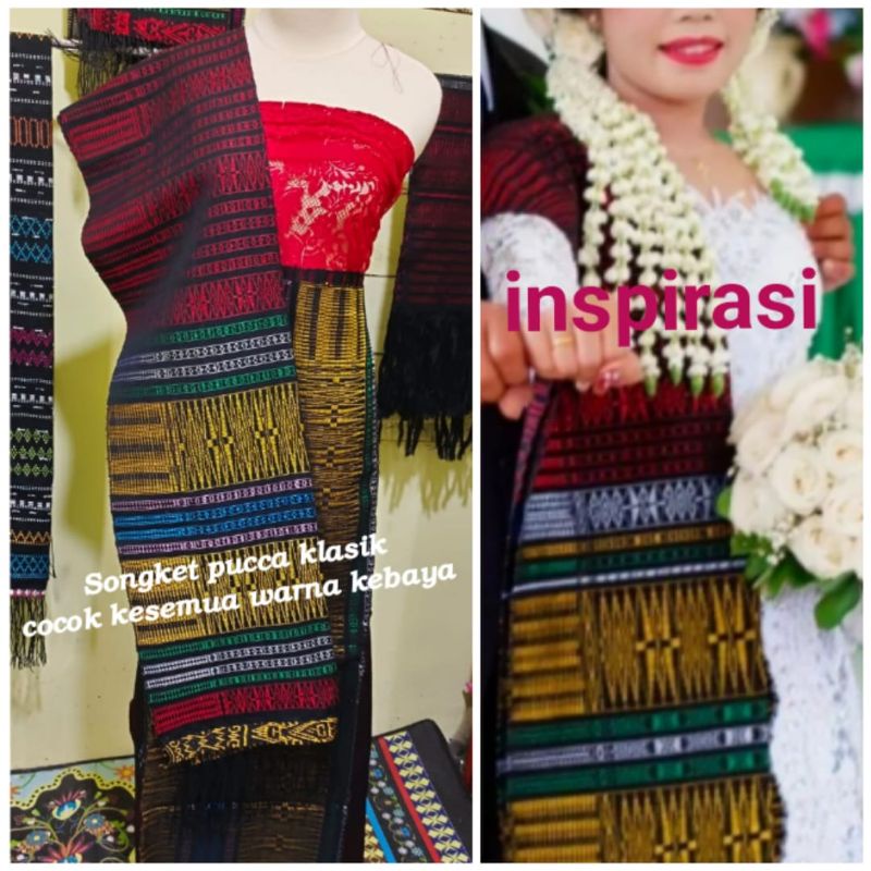 BAHAN SONGKET PUCCA KLASIK TENUN TARUTUNG CANTIK MANIS