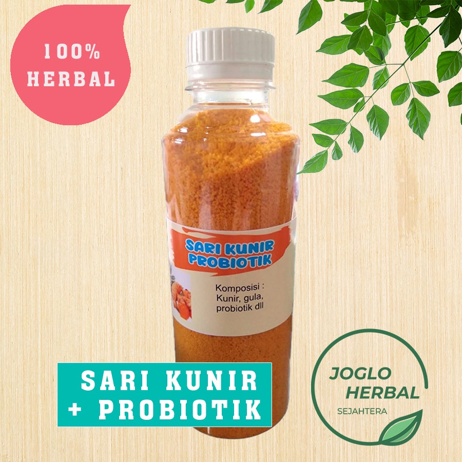 

Sari Kunir Kunyit Probiotik minuman serbuk asli baik untuk kesehatan 100% Herbal Alami