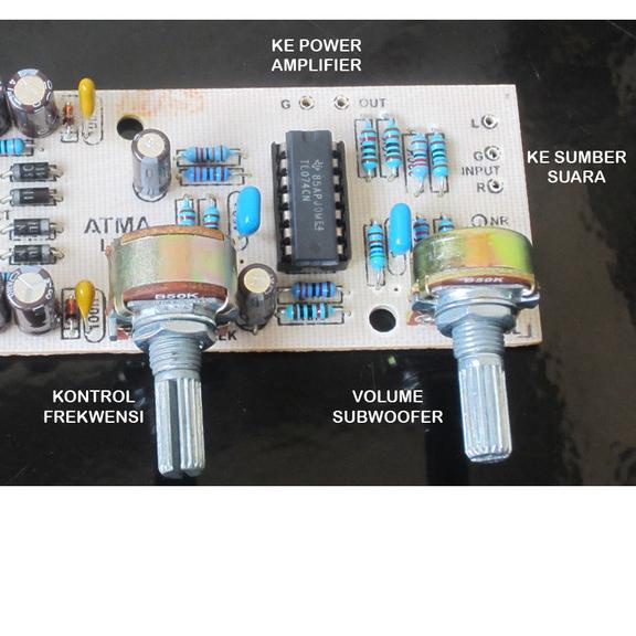 Kit Subwoofer Filter LPF 1 untuk Audio Rumah