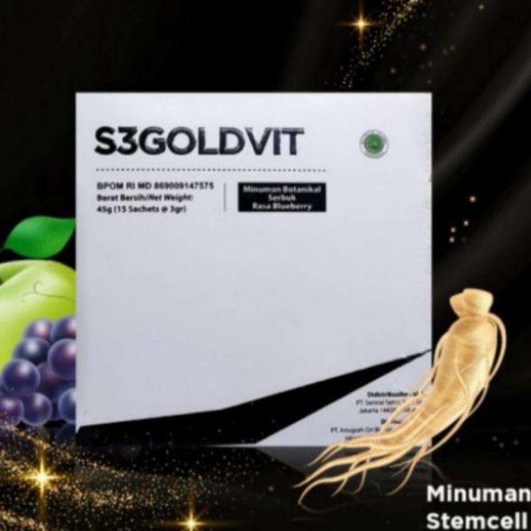 ㊫ S3GOLDVIT S3 Goldvit Original Eceran 1 Sachet TERMURAH 3485 ❖