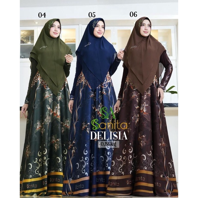 Delisia Syari Original By Sanita (READY SIAP KIRIM)