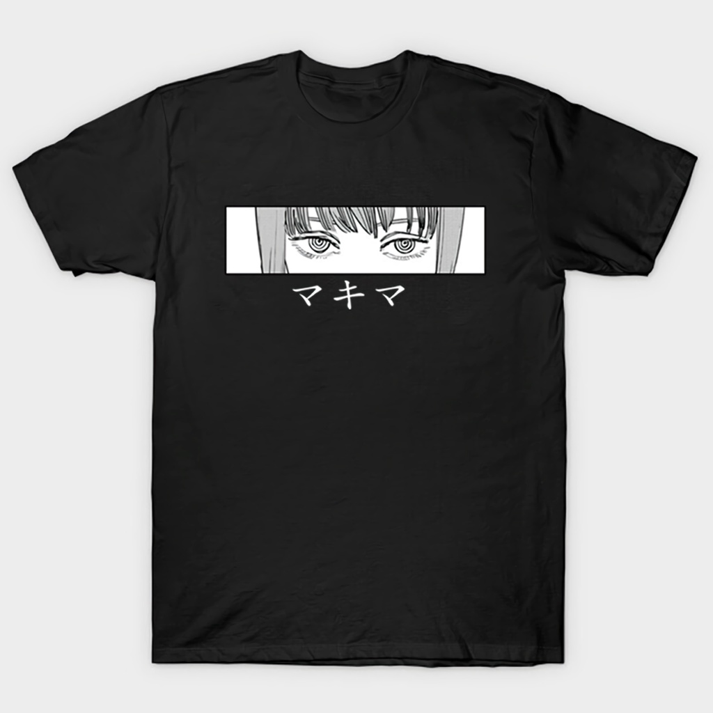 Tshirt Makima Eyes Anime Manga Chainsaw Man Premium Unisex