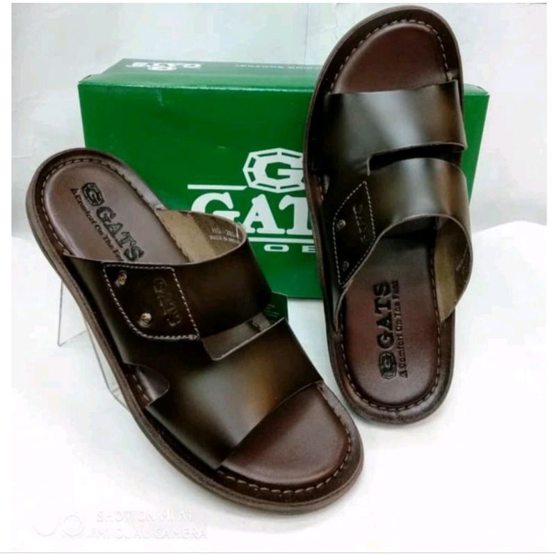 Sandal Kulit GATS HG 283 - sandal Kulit Murah - sandal Kulit Pria Original