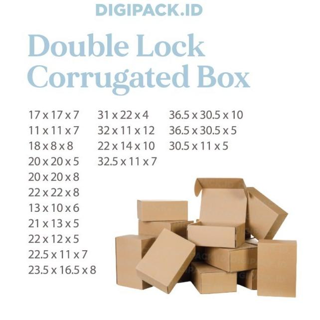 

[Digipack] Brown Corrugated Box ID: 20 x 20 x 8 | Kotak | Kardus