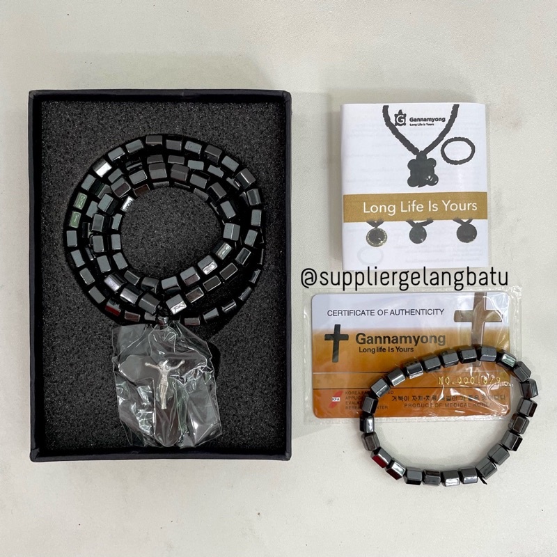 PREMIUM GANNAMYONG SALIB YESUS PAKET KALUNG GELANG KESEHATAN