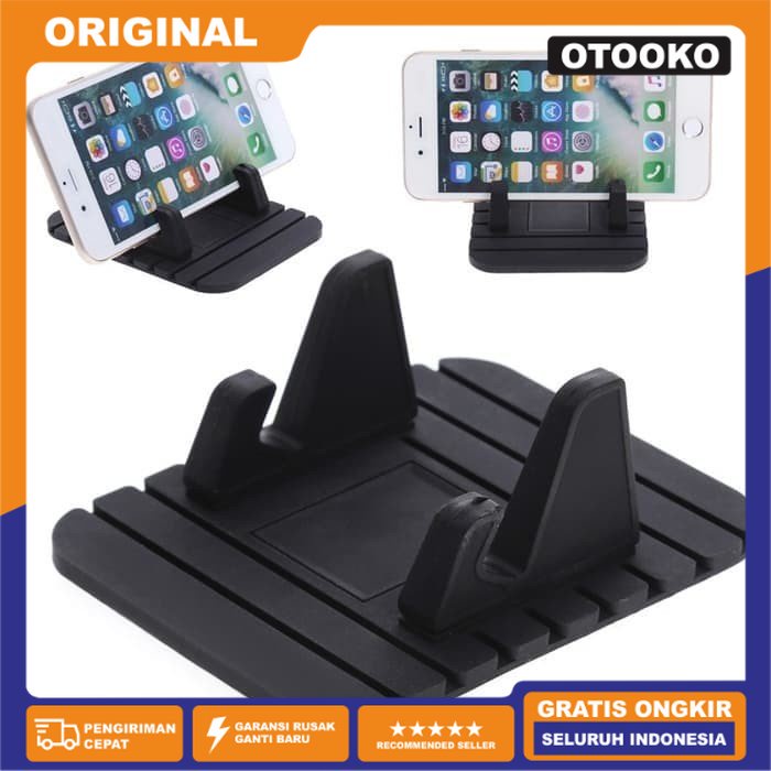 Stand Handphone Anti Slip Car Phone Holder HP Smartphone Mount Mobil S