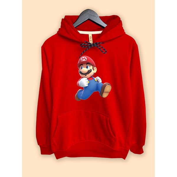 Jaket Hoodie Super Mario 3D Character Mario