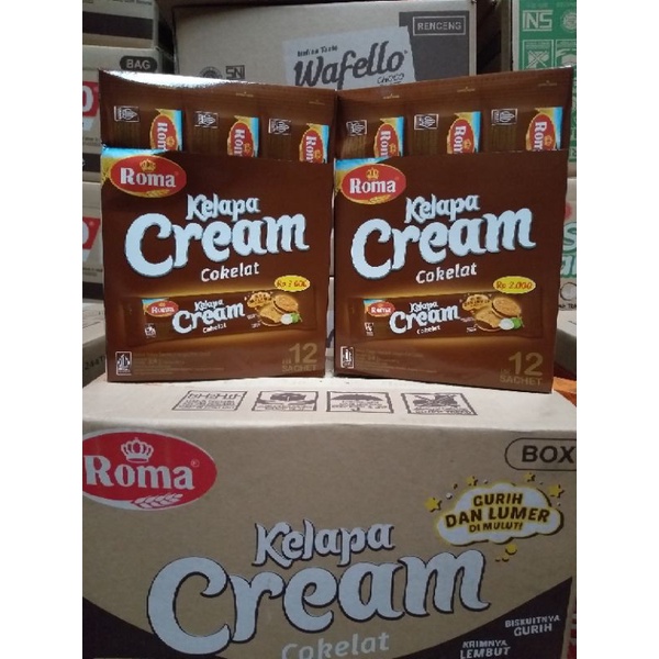 biscuit roma kelapa cream cokelat