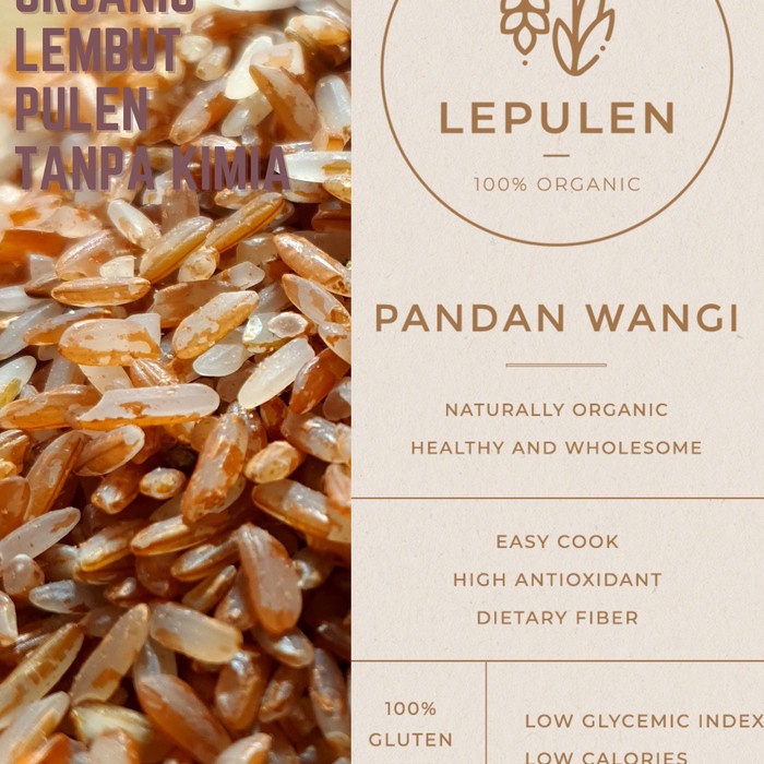 

Beras Merah Organic Pandan Wangi Ready Selalu