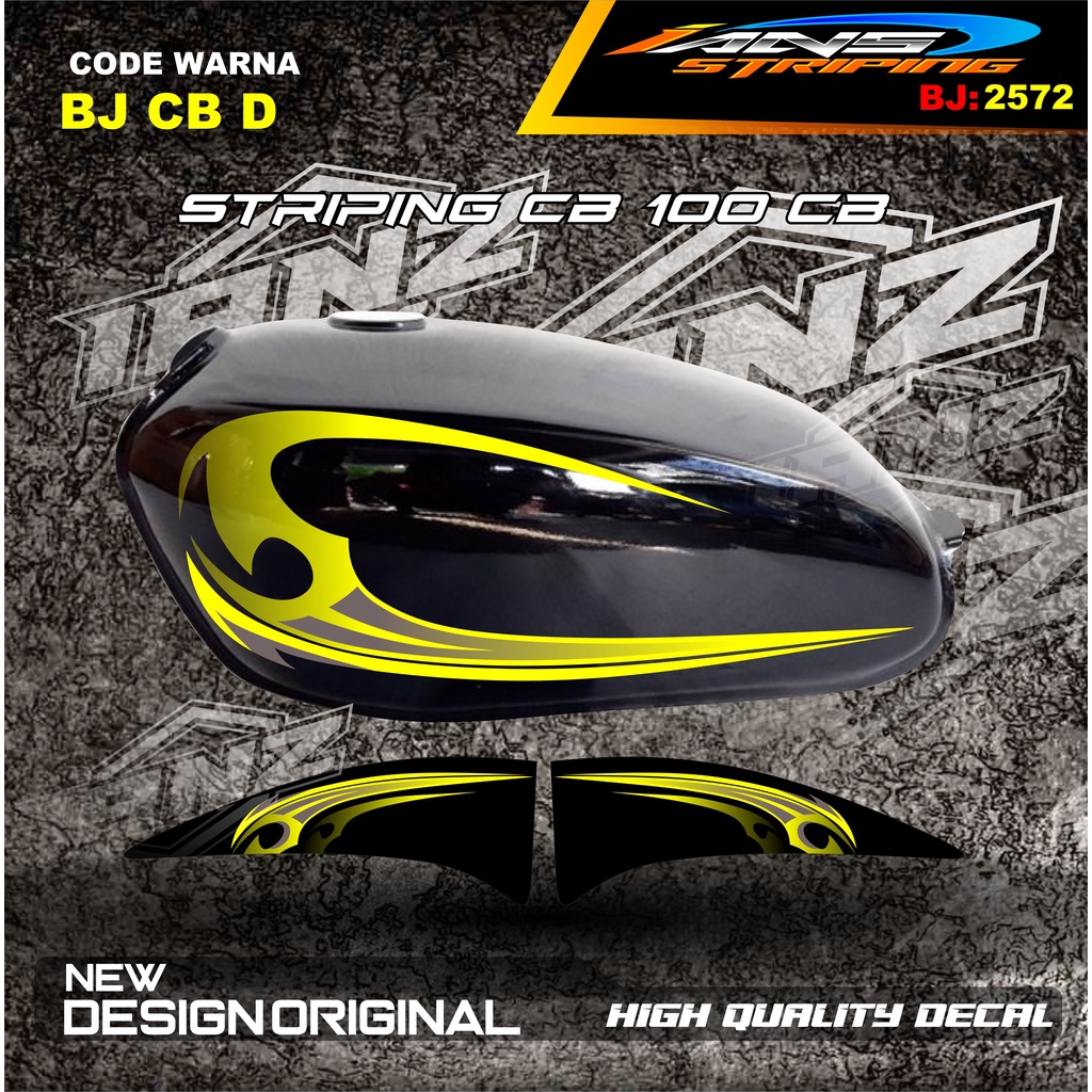 STICKER BODY MOTOR CB BATIK  / STRIPING CUSTOM CB 125 TERMURAH / STIKER MOTOR