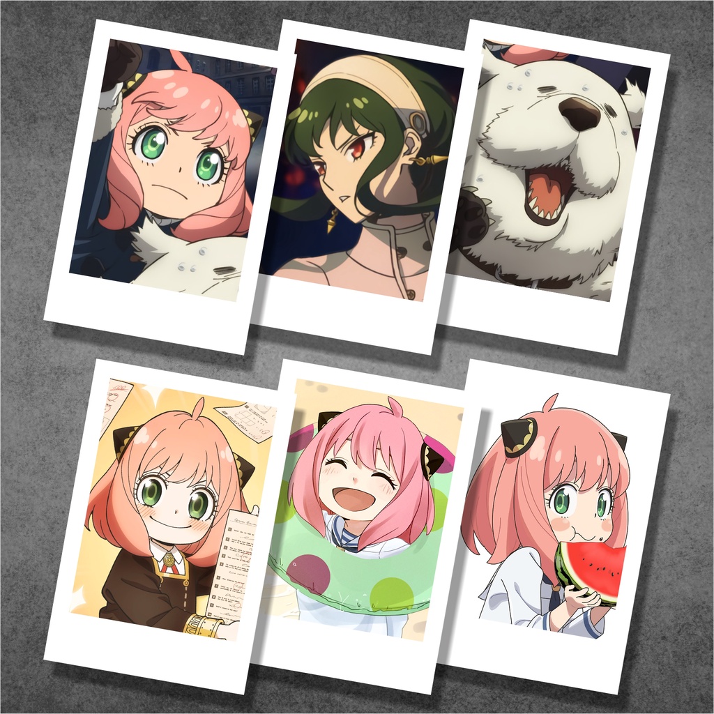 Koleksi Polaroid Anime Spy X Family C - Anya Loid Yor - Poster