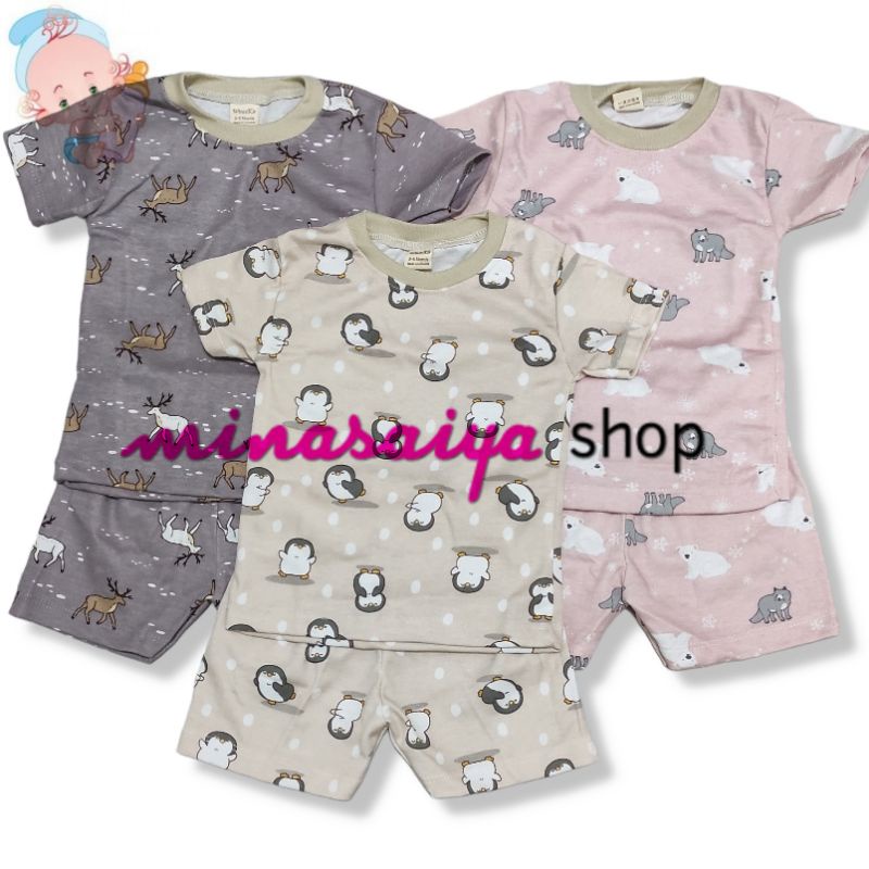 WINTEKU Setelan Bayi SNI Oblong Lengan Pendek Motif SNI Uk. S - L