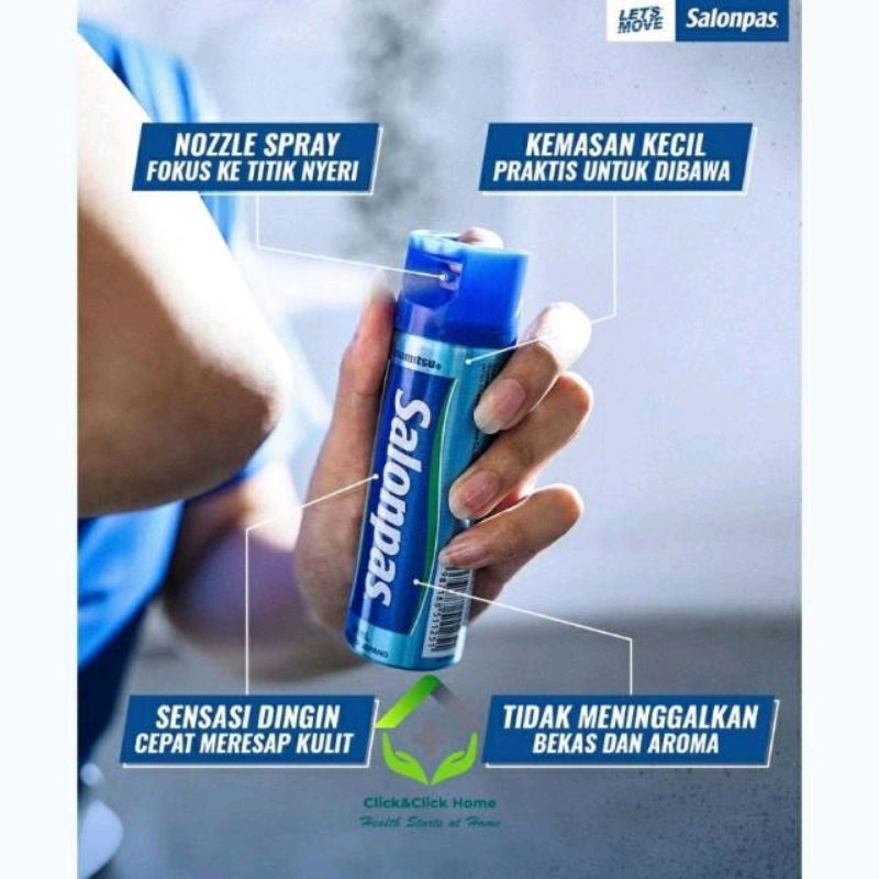 Salonpas Jet Spray 118 ml / Nyeri Otot / Nyeri Sendi /Keseleo