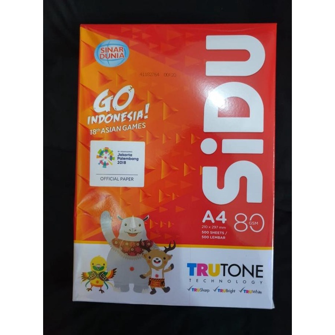 

DISKON Kertas HVS 80 gram SIDU A4