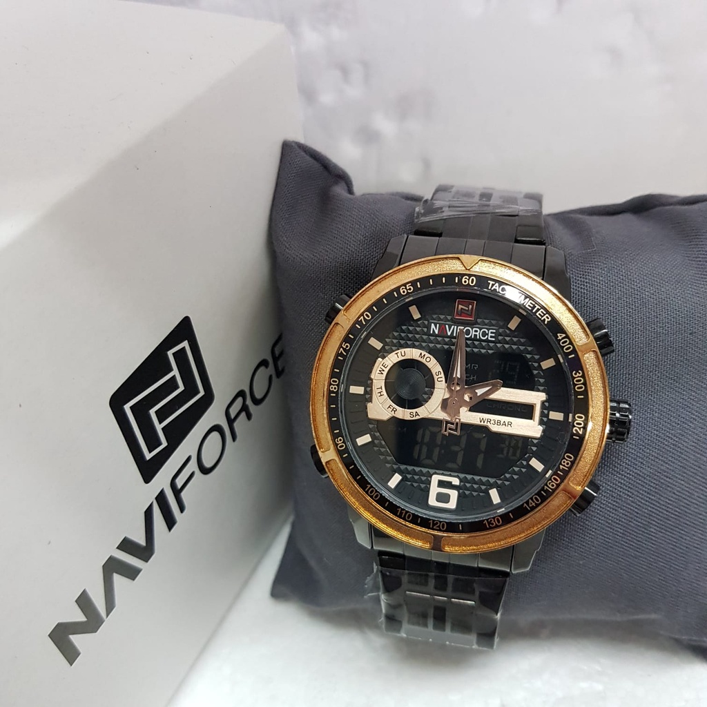 JAM TANGAN PRIA NAVIFORCE NF9119M NF 9119 NF 9119M ORIGINAL FREE BOX