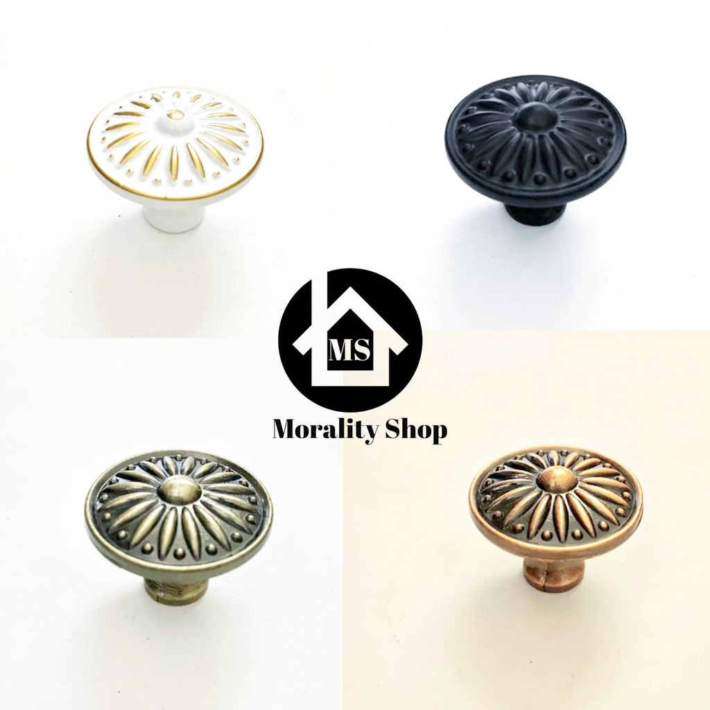 Pegangan Tarikan Pintu Laci Lemari Antik Bulat mini Furniture Cabinet Door Handle Knob Mini Atique