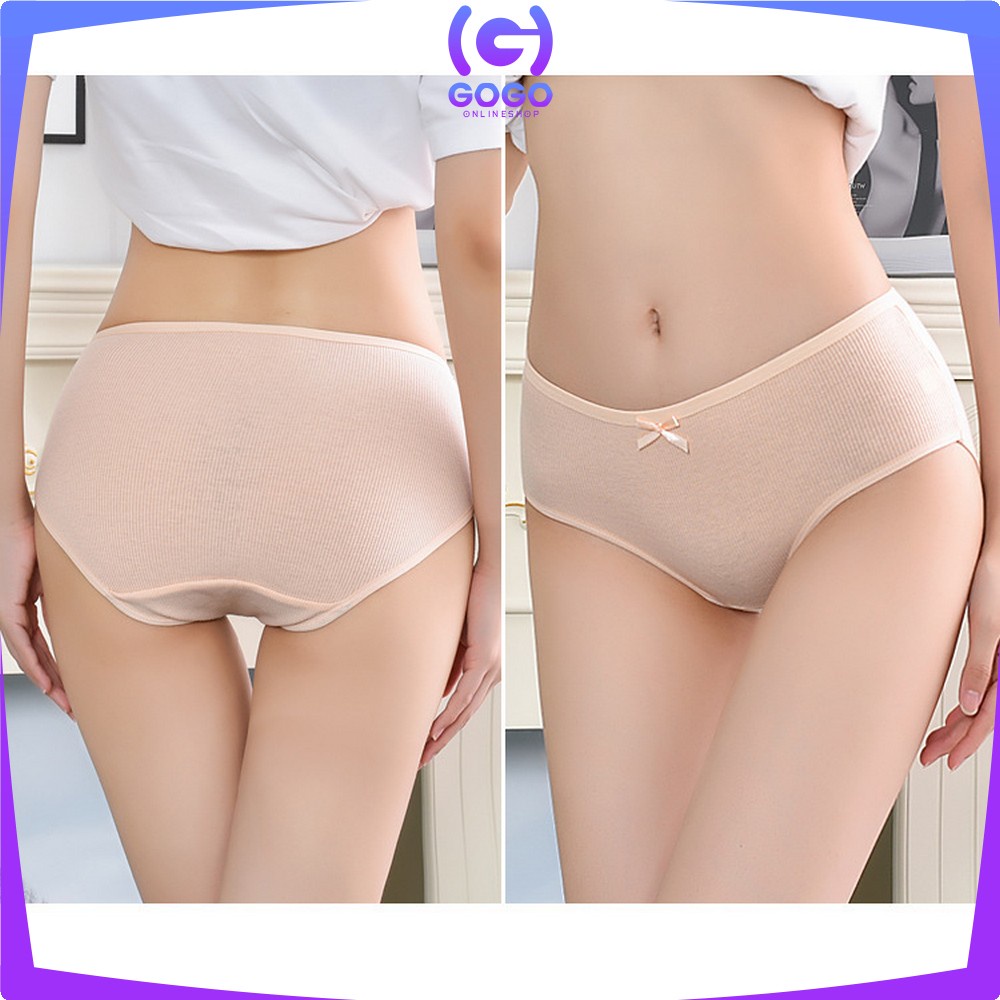 GOGO-P84 Celana Dalam Wanita Katun Pita Polos / CD Cewek / Pakaian Dalam Kolor CD Wanita Sexy