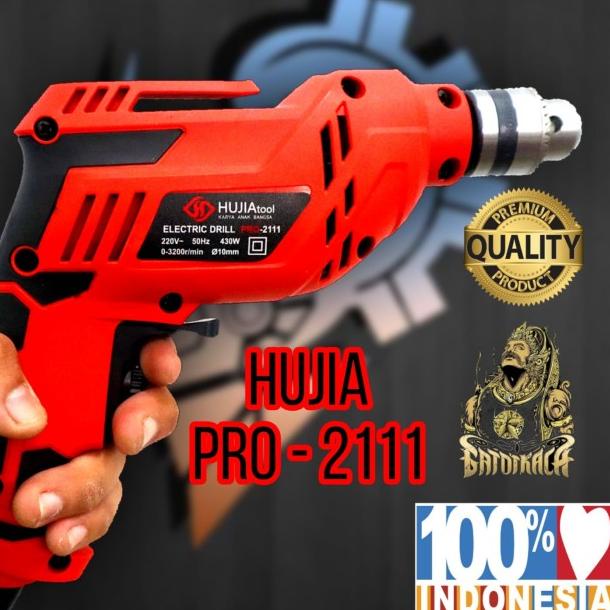 Bor Listrik Hujia HB-2111 / Bor 10mm Variable Speed, Bolak Balik - JLD 10-3