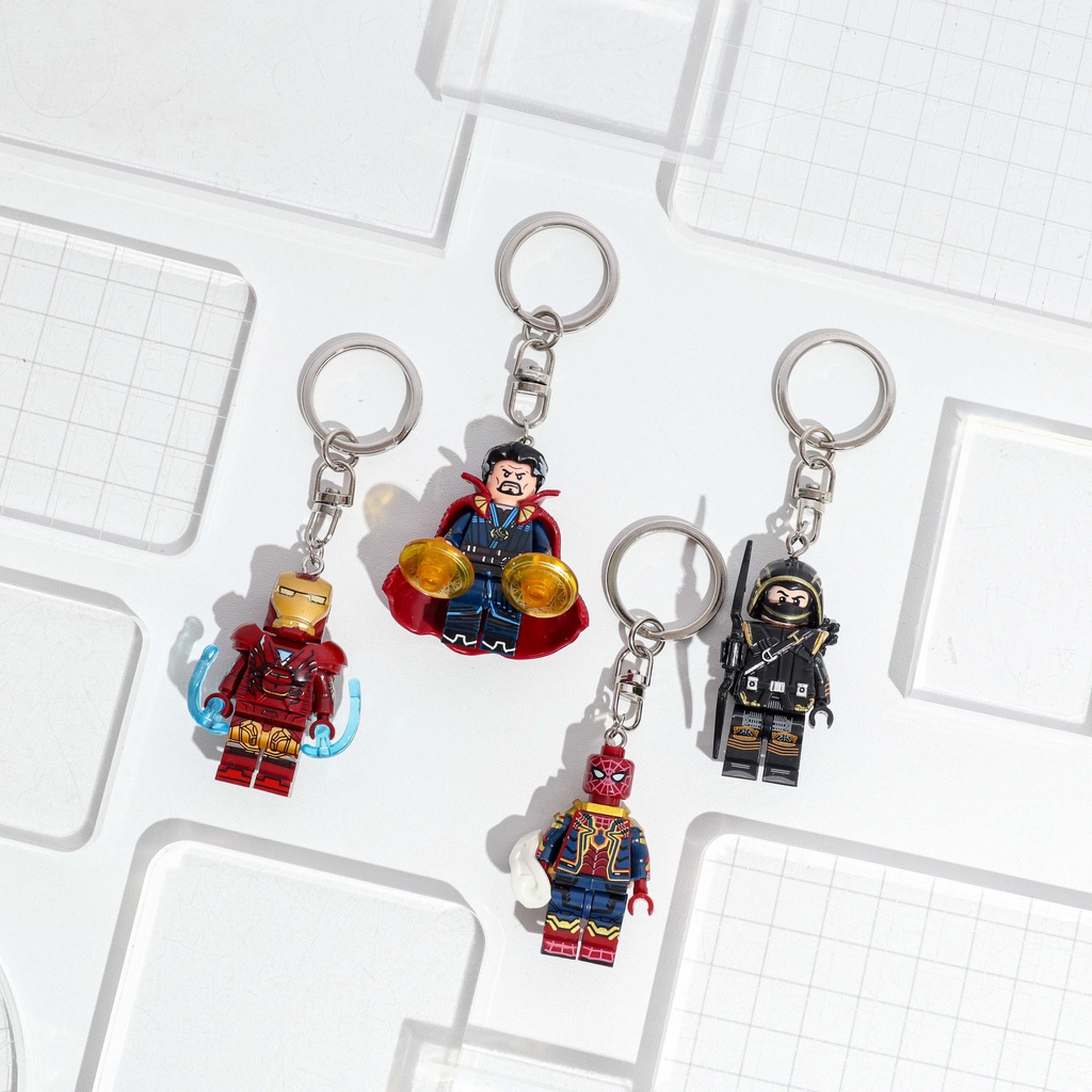 Keychain / Gantungan Kunci dg Minifigure - Kado Hadiah Souvenir kenang-kenangan Unik Lucu Antimainstream Ulang Tahun Anak teman pacar kesayangan.