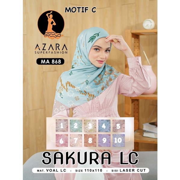 (PART 1) SEGIEMPAT MOTIF SAKURA LC