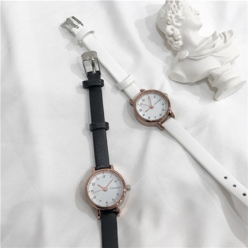 Kooley Jam Tangan Mini Ulzzang Korea QUARTZ  Casual Simple Chic Slim Vintage