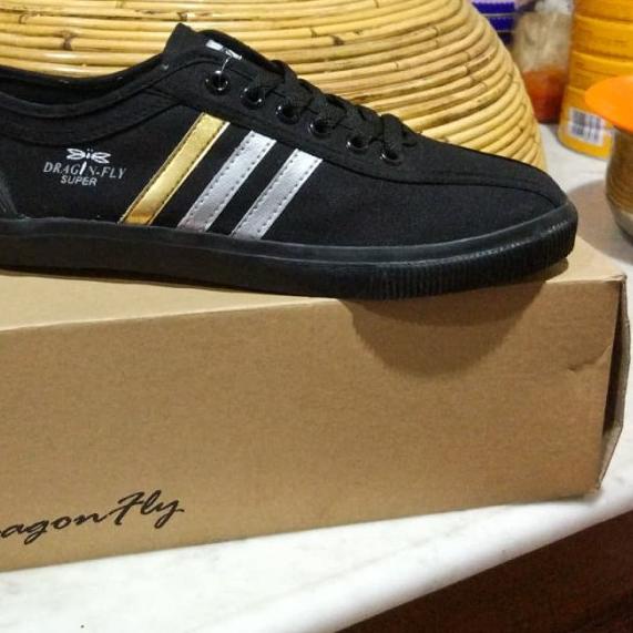 Sepatu DragonFly Hitam / Sepatu Capung Dragofly Amazon Hitam [37-43] - Hitam, 37