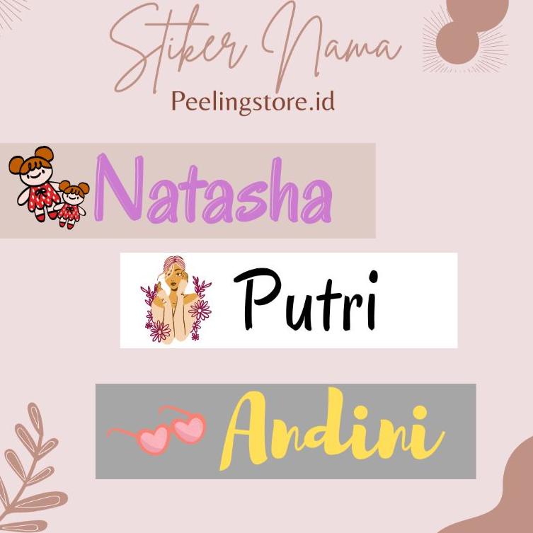 

BIG DISKON STIKER NAMA BAHAN WATERPROOF (STIKER LABEL) 2 CM € 848