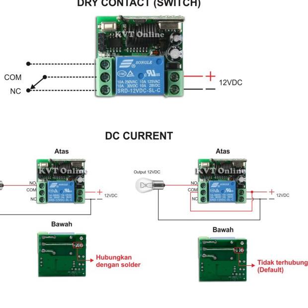 Wireless Relay Switch 1CH + Remote - Remote ON OFF