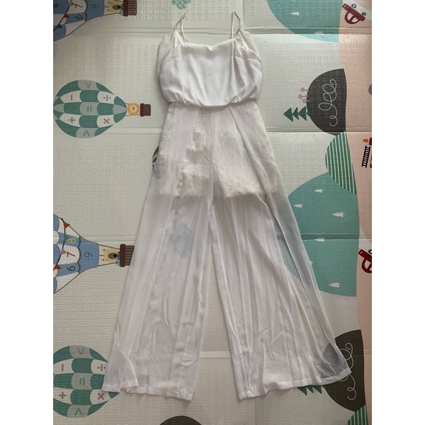 Preloved Jolie Clothing Black White Jumpsuit