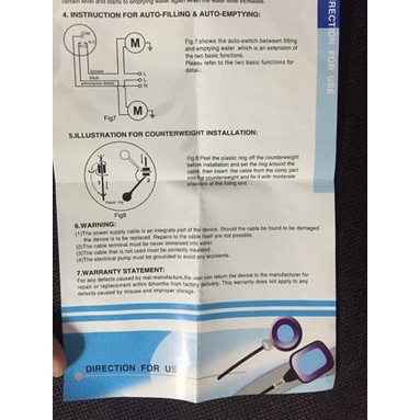 Float Switch YORK ITALY Kabel 5 Meter