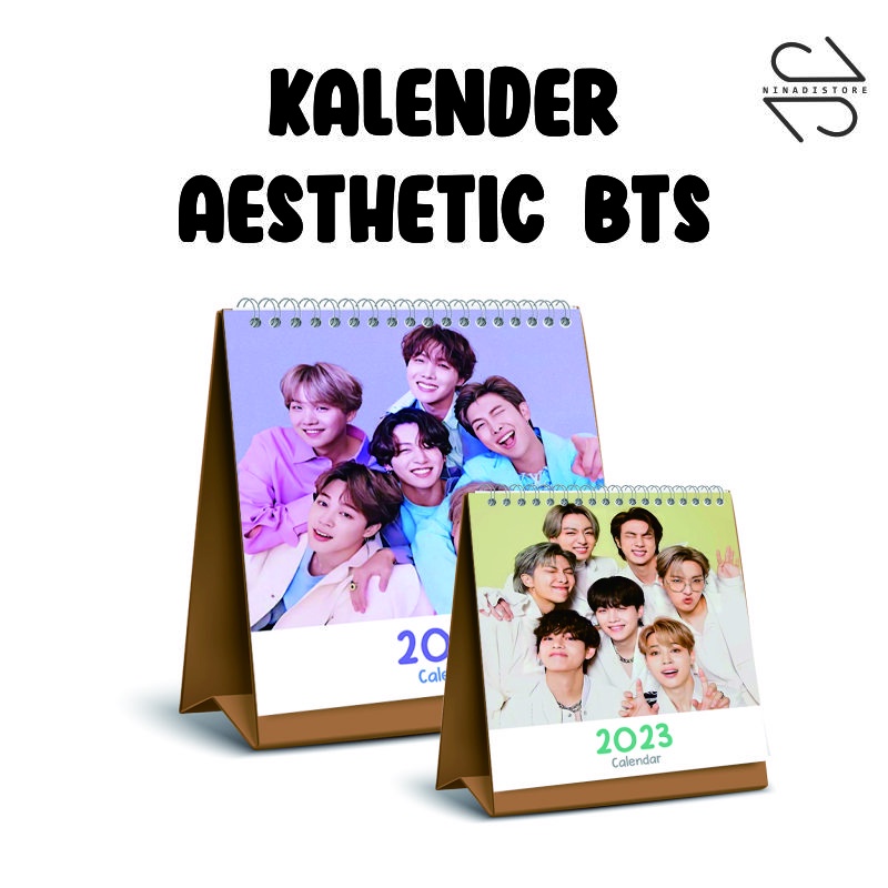 

Kalender Mini Aesthetic Duduk Korea BTS