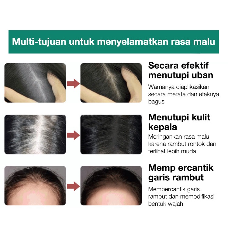 Sevich Pen Warna Rambut Pen Tanpa Air Berus Warna Rambut Temporan Menutupi Rambut Putih 20ml