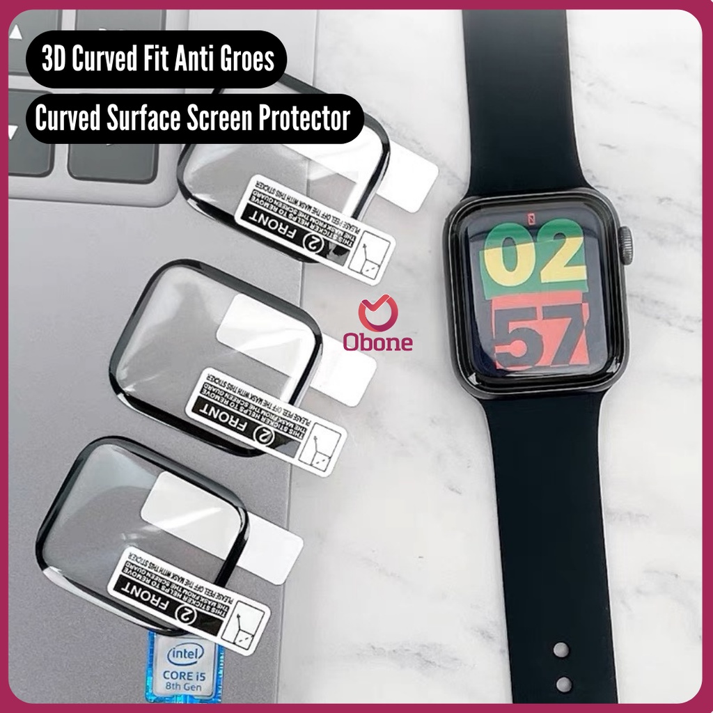 Tempered Glass untuk iwatch 38mm 40mm 41mm 42mm 44mm 45mm 49mm Anti Gores fot iWatch Seri 1 2 3 4 5 6 7 8  ultra SE