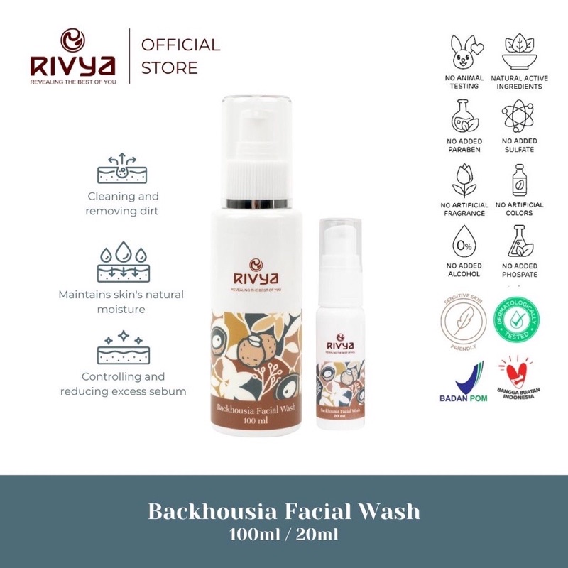 Rivya Backhousia Facial Wash 100 ml