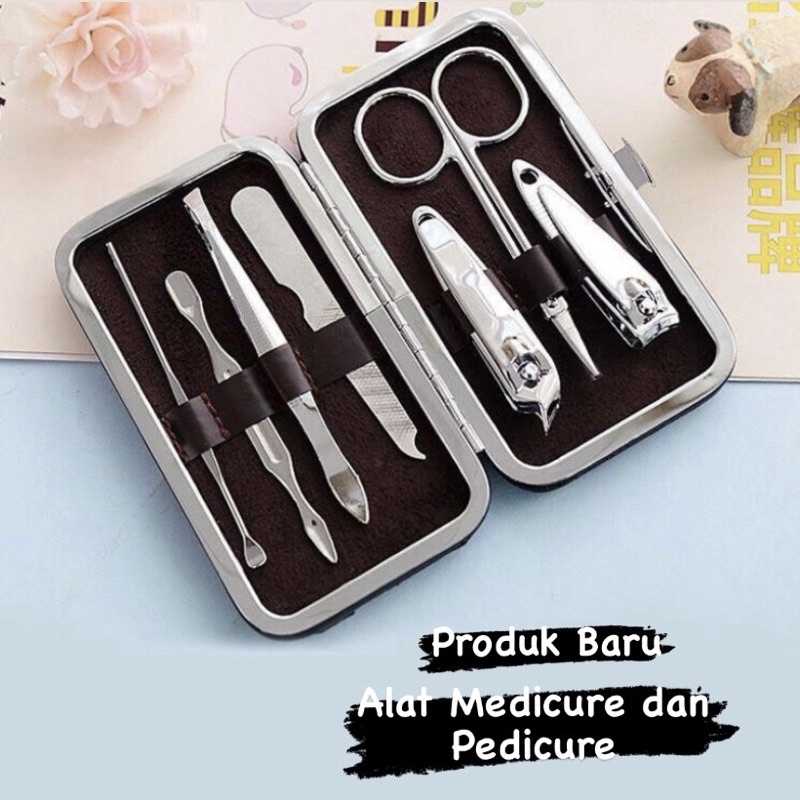 SET ALAT MANICURE PEDICURE PERLENGKAPAN GUNTING KUKU SET