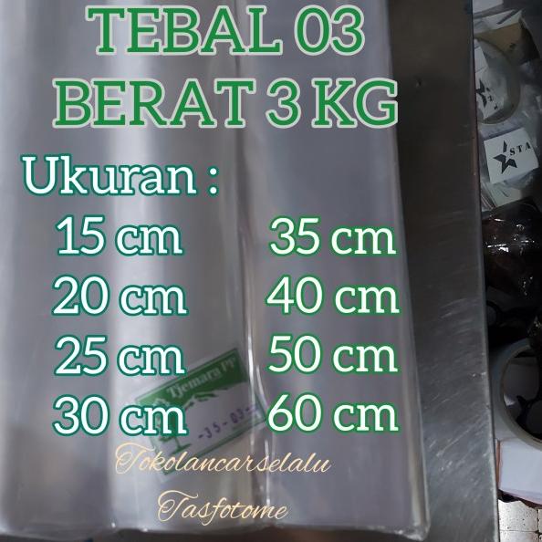 

Plastik PP Rol Gulungan 15 20 25 30 35 40 50 60 cm Tebal 03 Laundry