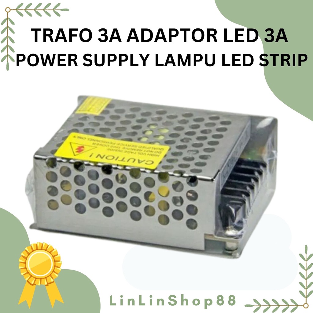 TRAFO 3A ADAPTOR LED 3A POWER SUPPLY LAMPU LED STRIP