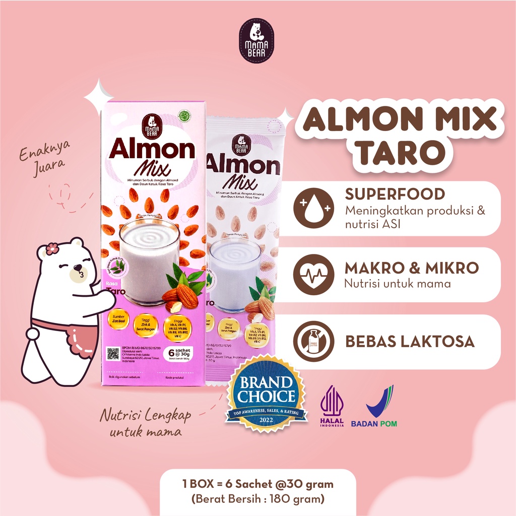 MamaBear Almon Mix Pelancar ASI | Mama Bear AlmonMix Susu ASI Booster